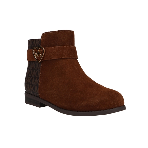 Michael Kors Kids Emma Heart Round Toe Ankle Boots, Caramel, 13 Little Kid - Picture 1 of 1